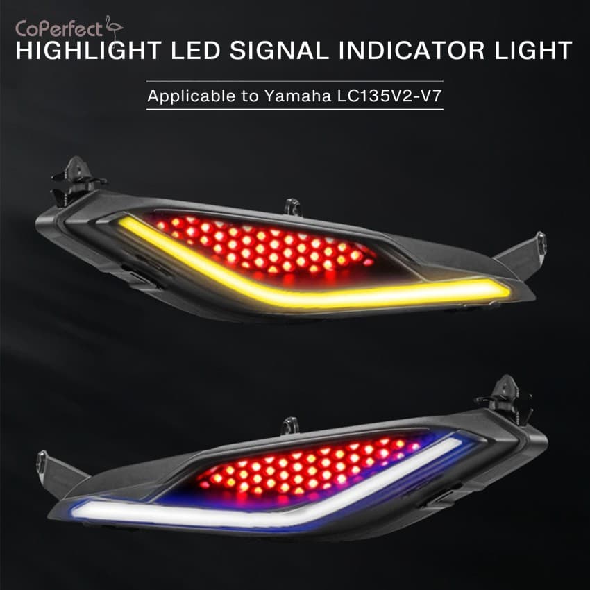 Farol De Lâmpada Piloto LED Yamaha LC135 V2-V7-Luz De Sinalização Para Motocicleta