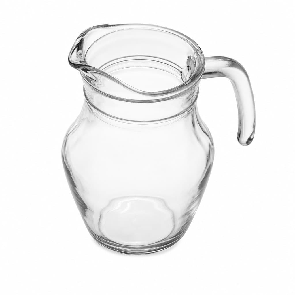 Caixa 12 unidades Jarra de Vidro 500ml Tuut Transparente para Suco e Água