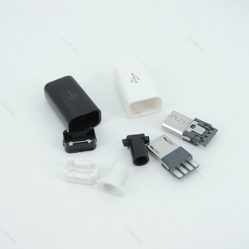 Micro USB 5PIN Soldagem Conectores Macho Carregador 5P Cauda Carregamento Soquete BR15B2