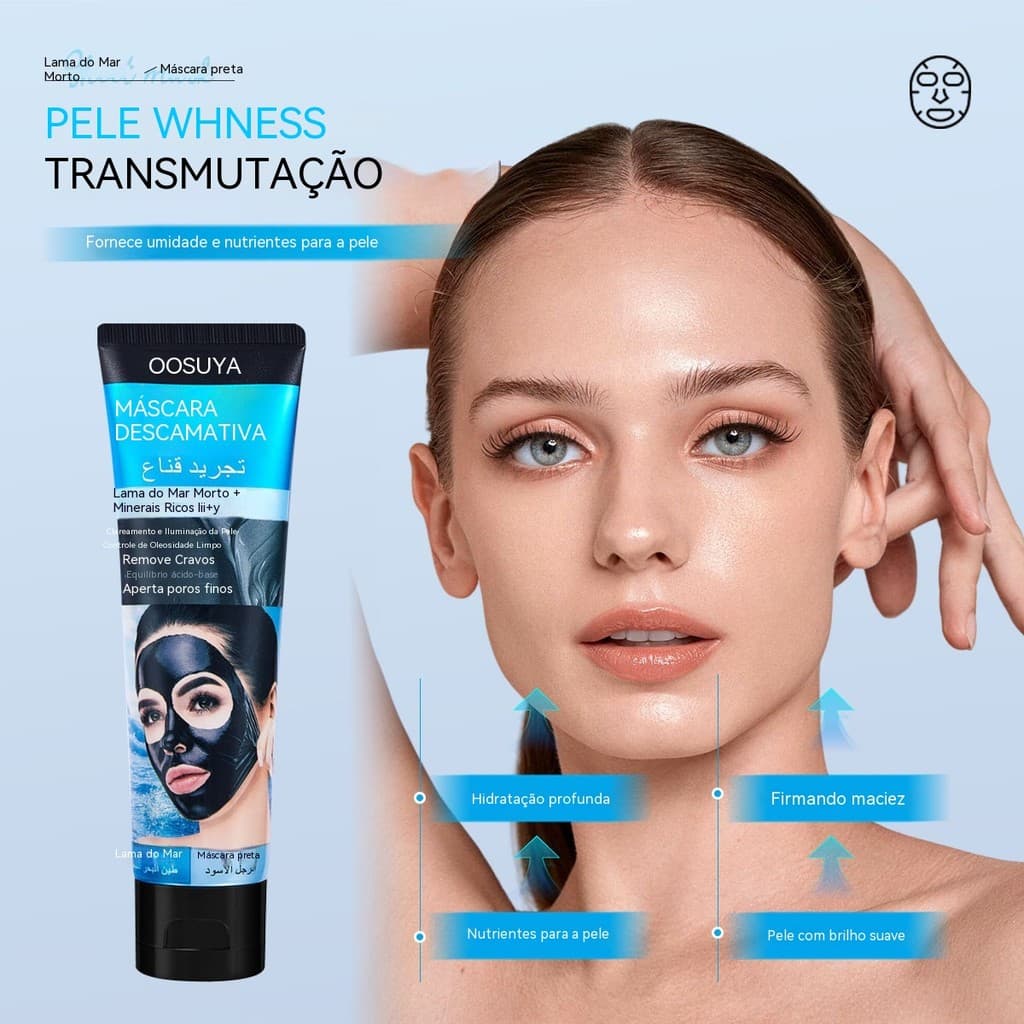 Boshuya Máscara Facial Removível Limpeza Profunda Hidratante Nutritiva Tonificante Suavizar Textura Pele