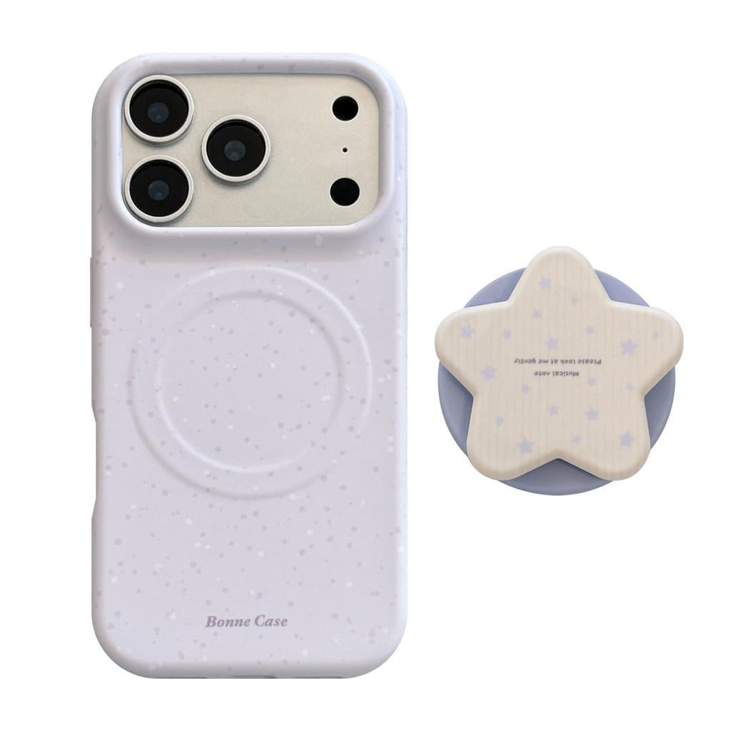 Suporte estrela roxa adequado para iPhone 17, capa magnética para iPhone 17 Pro Max, capa para iPhone 16, capa macia par