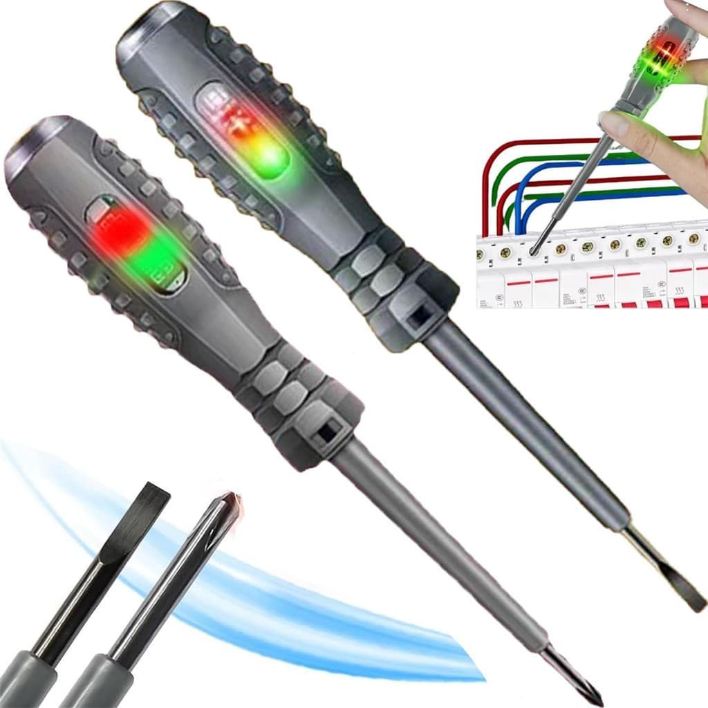 Chave de fenda Phillips magnética forte, com caneta de teste de tensão, Detector de energia dois em um de alto Torque