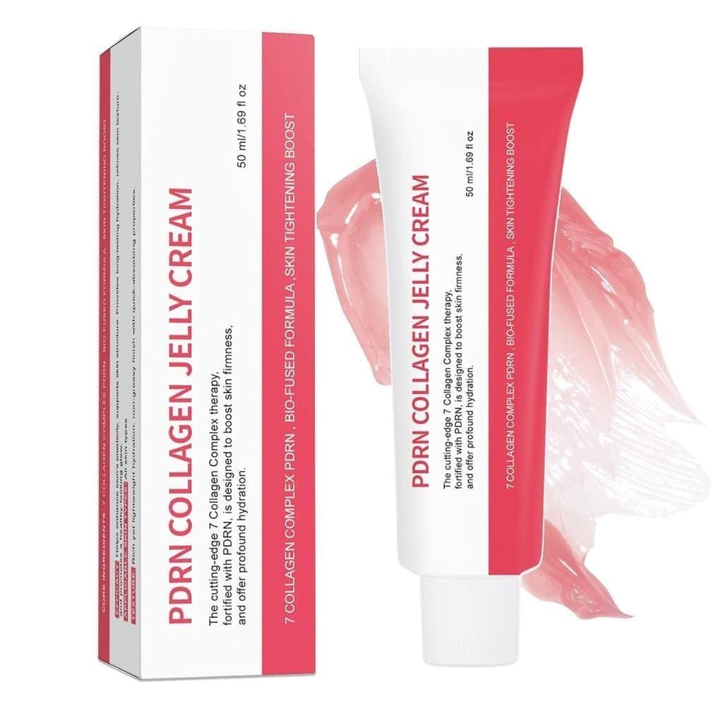 Gel de colágeno PDRN, loção facial hidratante, contém 7 complexos de colágeno, proporciona brilho rosado e contém áci