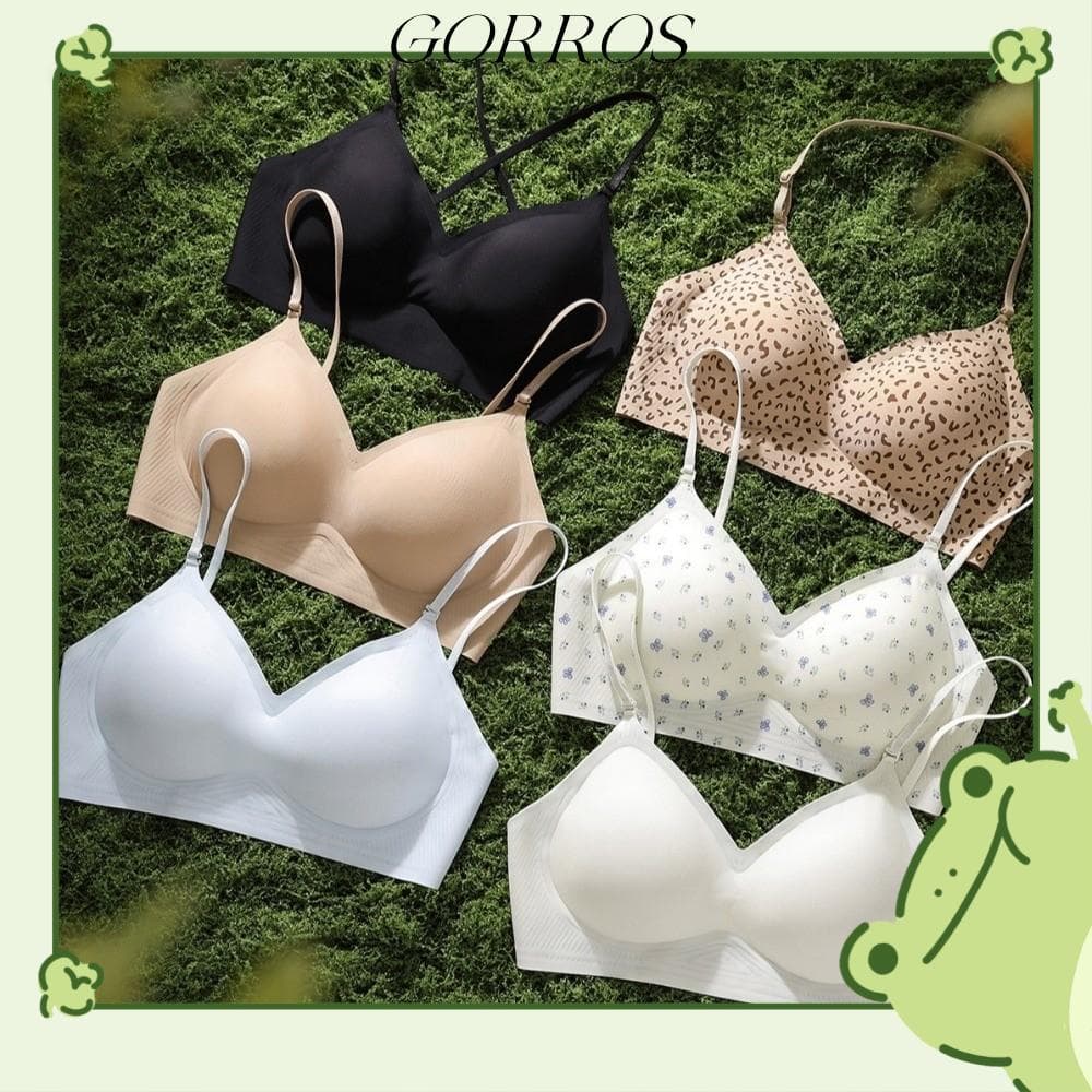 Sutiã De Seda Gelada GORROS , Sem Costura Estilo Colete Ultrafino , Anel De Aço Reunido Push Up Roupa Íntima Feminina