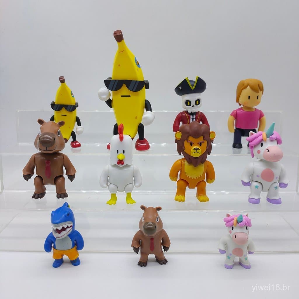 Figuras Soltas Populares da Série Oficial Stumble Guys, Decoração de Mesa W5LT