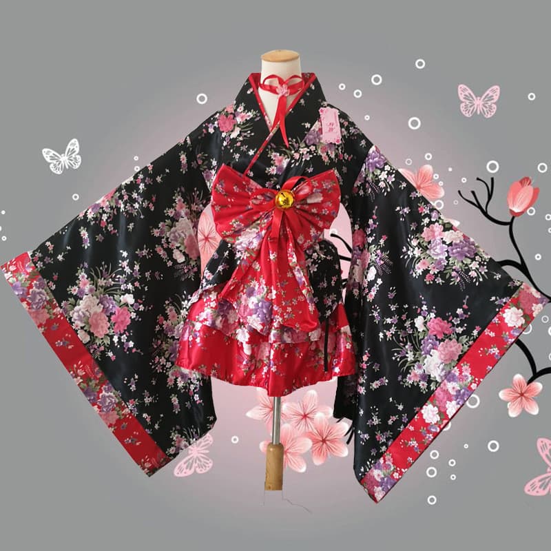 Fantasia COSPLAY mil livros Sakuraotaku fantasia de dança fantasia de Performance Sakura Kimono empregada Costu