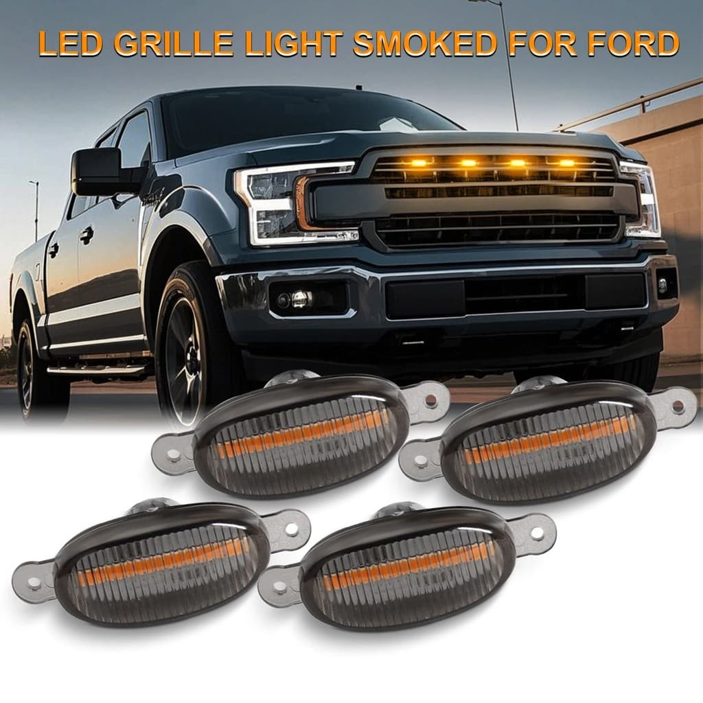4/6 Em 1 6LED Luzes Da Grade Dianteira Universal Luz Do Carro LED Grill De Montagem Embutida Lâmpada Olho Águia Para For
