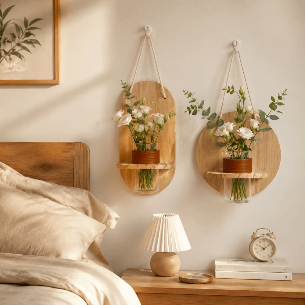 FALLFORBEAUTYEJ Plantador Montado Na Parede , Vaso Geométrico , Suporte Para De Enfeites Casa De Flores