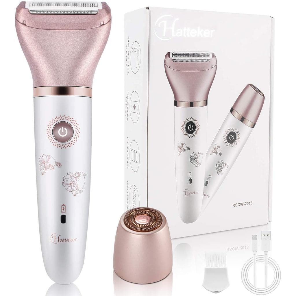 Depiladores Elétricos para Mulheres - Depilador 2 em 1 Indolor para Mulheres, Removedor de Pelos para Rosto, Pernas e Ax