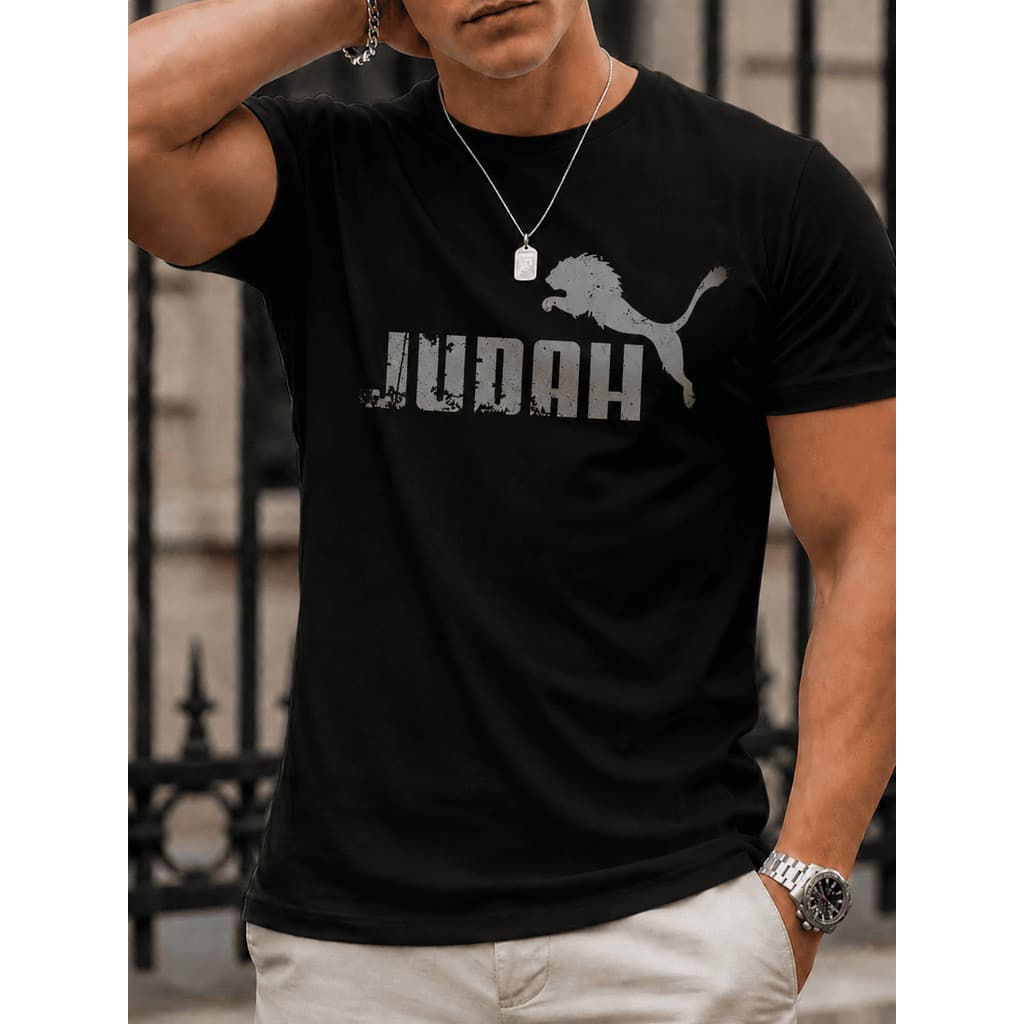 Camisa Masculina Básica Judah Camiseta Algodão Malha Premium 30.1