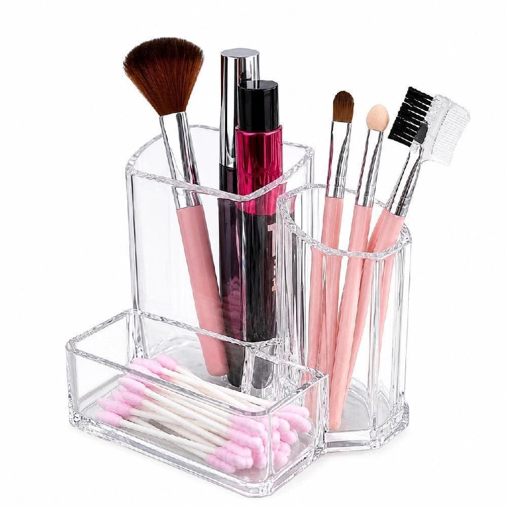Organizador Maquiagem Cosméticos Pincéis Porta Maquiagem Acessórios Beleza Bancada Acrílico Estojo Makeup