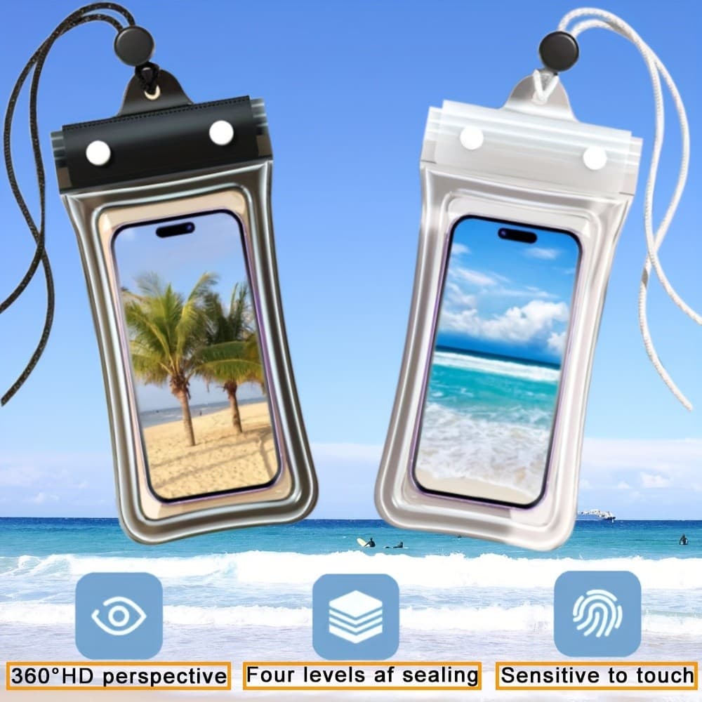 2pcs Bolsas Para Telefone Adequadas Segurar Telefones , Cartões , Chaves E Outros Itens , Ideais Dias Chuvosos Atividade