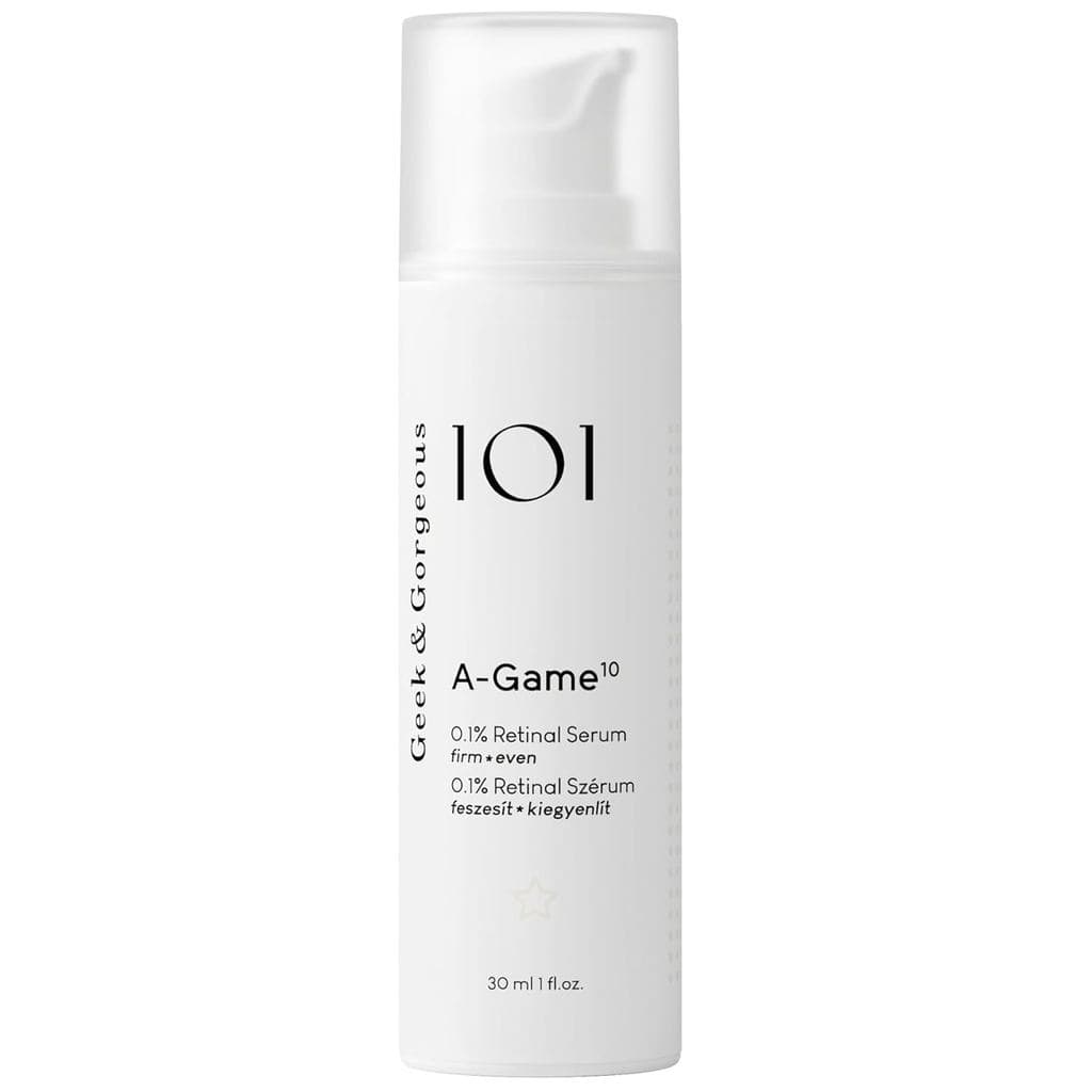 Geek&GorgeousA-Game10 - Sérum de alta concentração contendo 0,1% de retinol, cuidado facial anti-envelhecimento, adequad