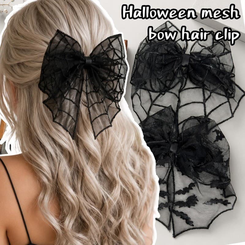 [Decoração De Halloween] Chapéu De Cabelo Quebrado – Acessórios Para Vestir Grampo Foto De Festa Presilha Com Laço De Ma