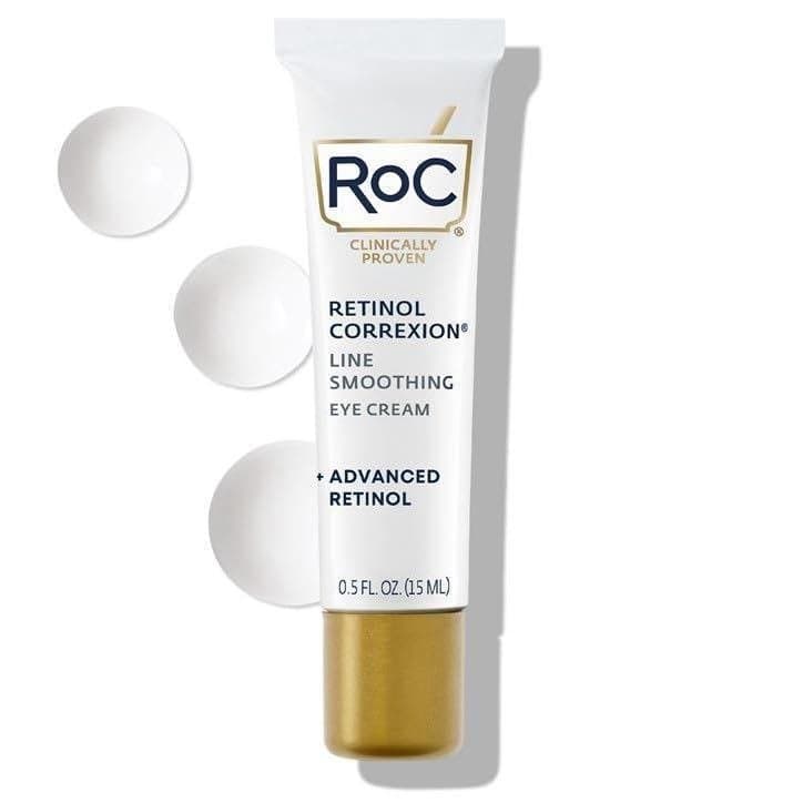 Creme para os Olhos RoC Retinol Repair para Olheiras e Inchaço, Creme Antirrugas Diário para os Olhos, Cuidado Antienvel