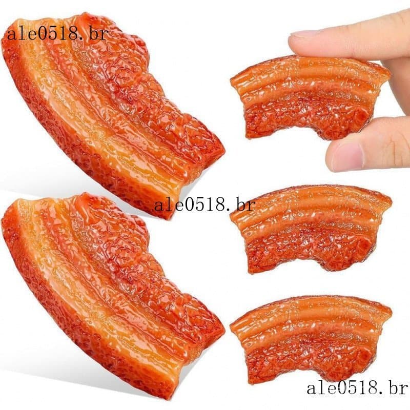 5 Pçs Simulação Modelo De Carne Falsa Decoração Realista Comida Cozinha Ornamento Festa Prop