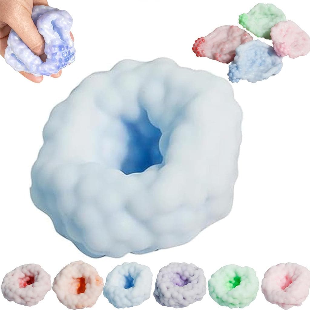 【Toque Suave】[Brinquedo Divertido] Bola de Alívio de Estresse/Bola Squishy/Bola de Miçangas/Bola Anti-Stress