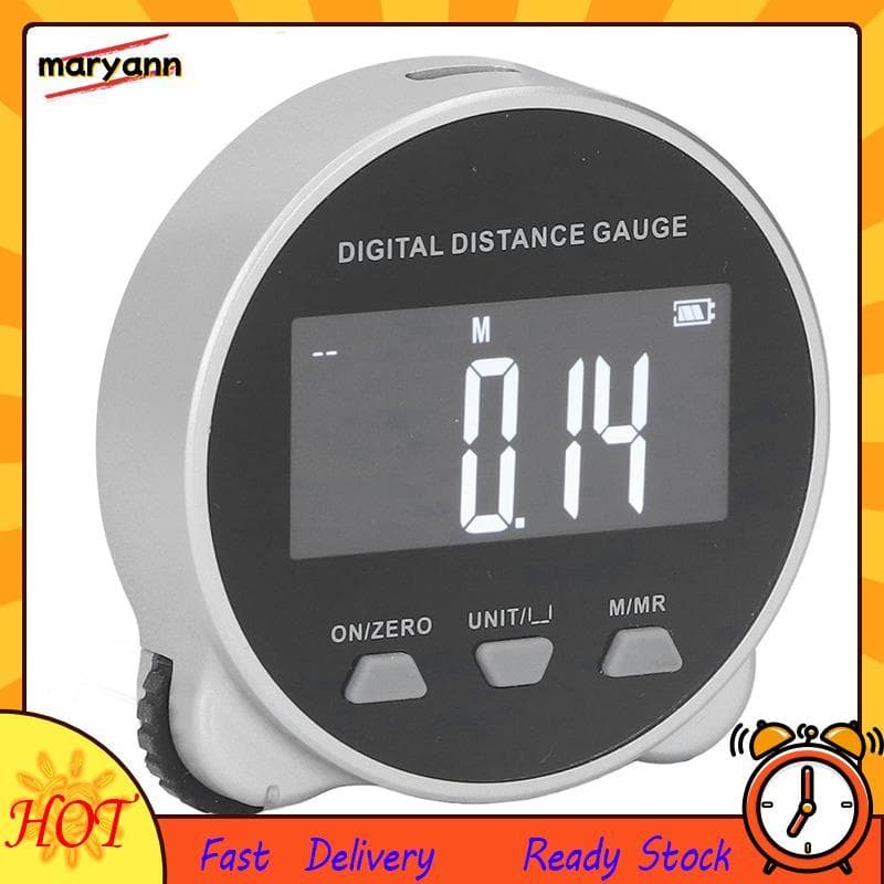 Fita Métrica Digital Display Multifuncional Rolete Régua Eletrônica De 656 Pés De Rolamento Alta Precisão Com LCD