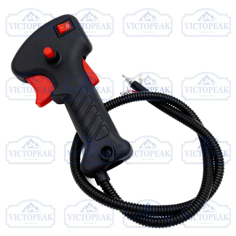 Conjunto Do Interruptor Punho Acelerador Com Cabo Para Peças De Ferramentas De Jardim Aparador De Grama Cortador De Esco