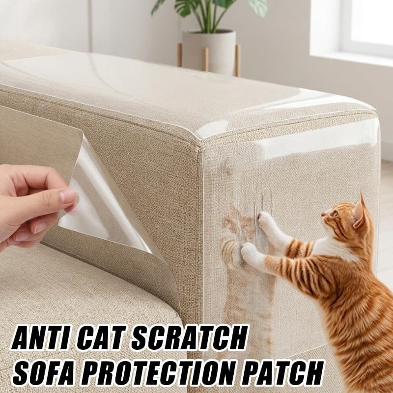 [BR] 4-1 Unidade De Adesivo Transparente Anti-Arranhões Para Gatos-Cortável-Proteger O Piso Da Parede Porta Do Sofá-Prot
