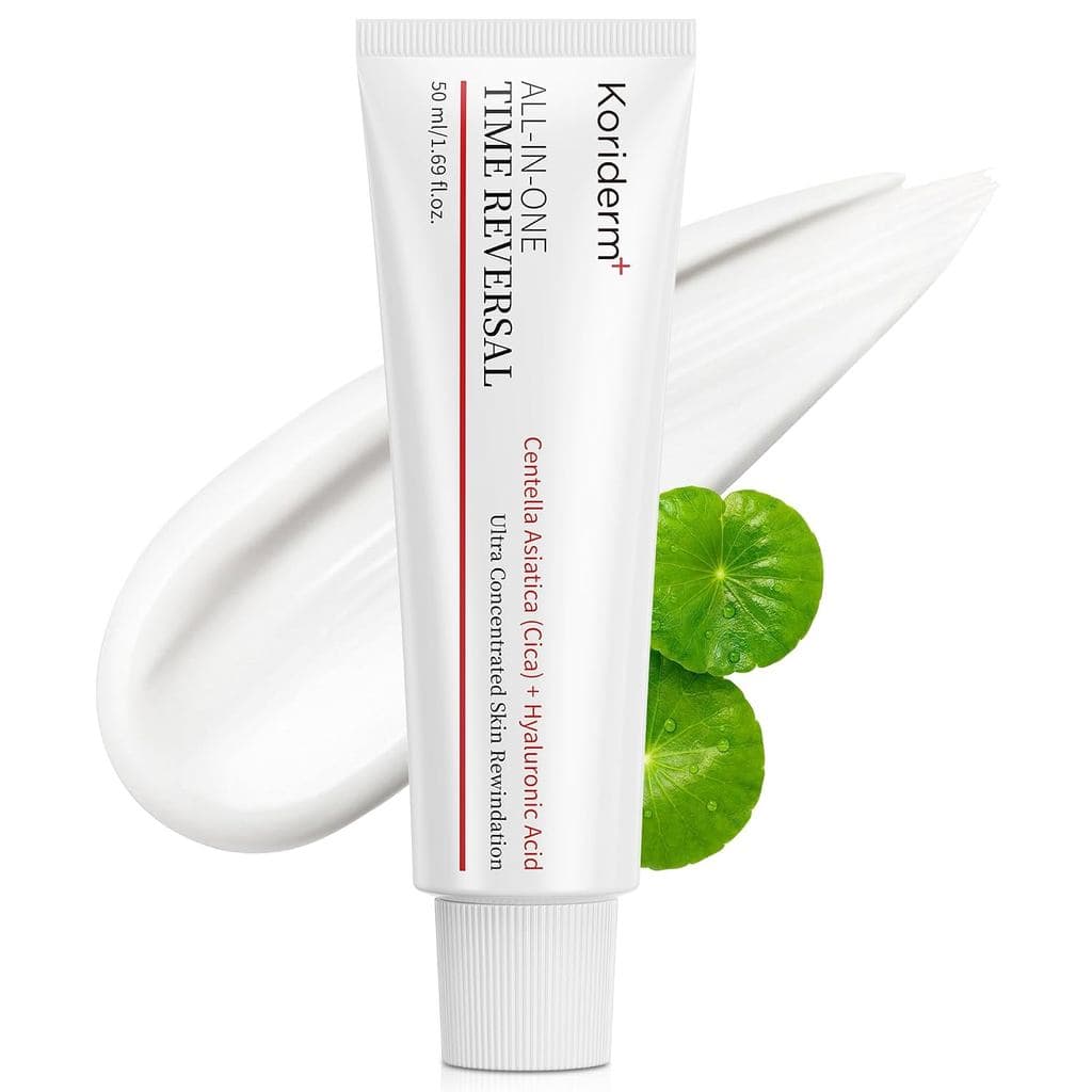 Koriderm Creme Rejuvenescedor Tudo-em-Um (50ml): Reparação Suave da Barreira com Cica e Alívio de Rugas - Pele Radiante