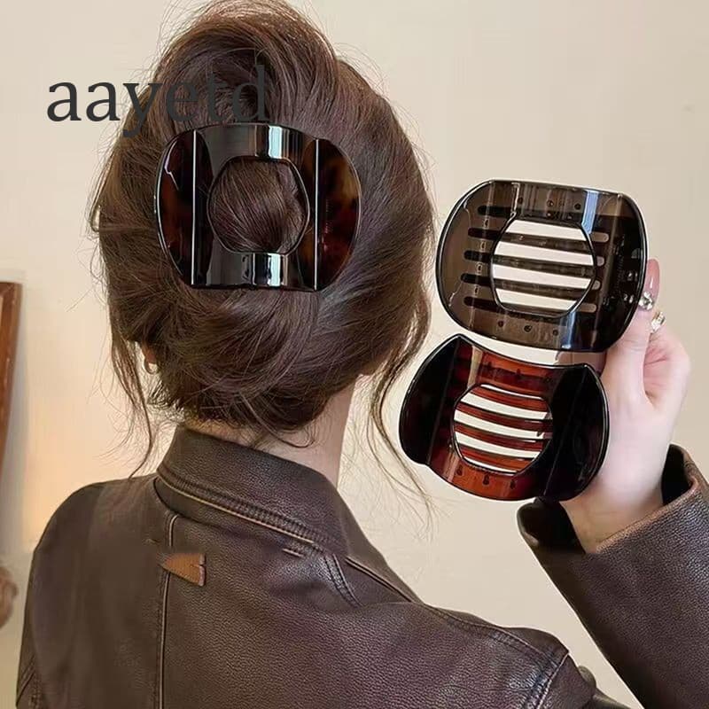 Aayetd Grampo De Cabelo Plano Feminino , Médio Grosso , Quadrado , Fosco , Plástico