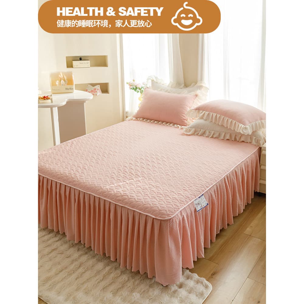 26 novo estilo saia de cama lençol dois em um acolchoado colcha estilo lençol peça única quatro estações capa de avental