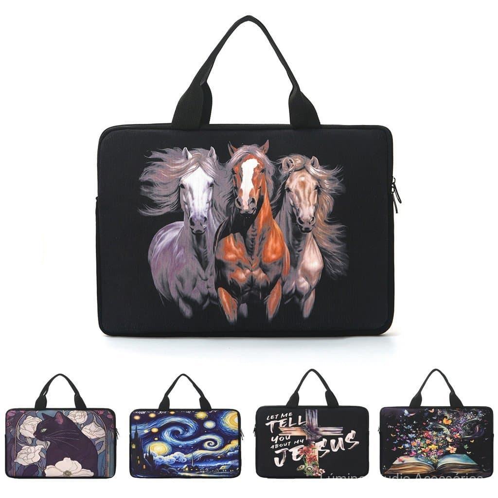 Nova bolsa portátil para laptop de 14 polegadas, capa protetora anti-queda para notebook.