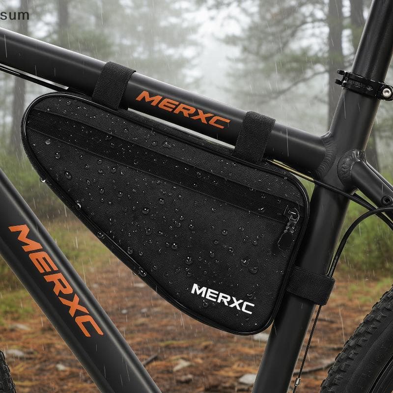 [sum] Bolsa De Quadro Triangular Para Bicicleta , Repelente De Água , 1 Peça , De Grande Capacidade Mountain Bike , Cicl