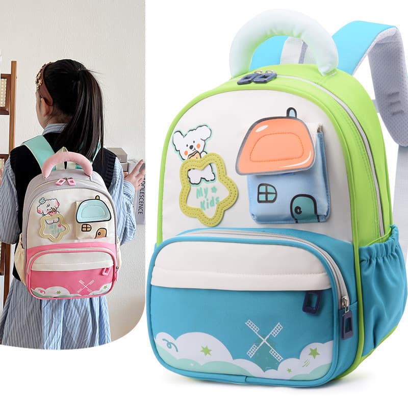 Nova Mochila de Jardim de Infância com Design de Desenho Animado Fofo para Meninos e Meninas, Estilosa, Protetora da Col