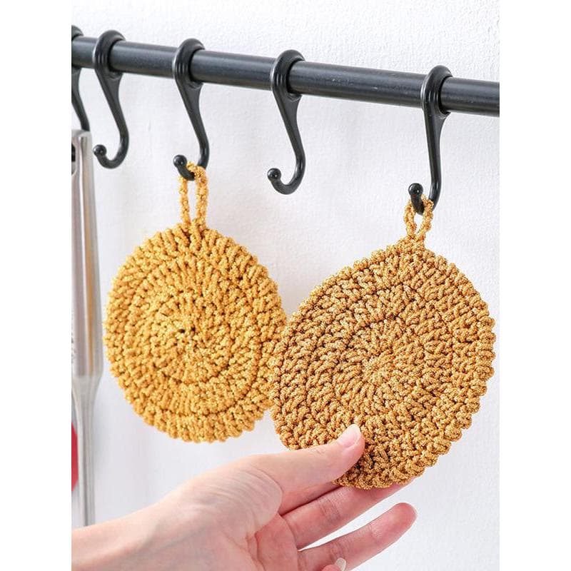 Toalha de prato de fio dourado estilo coreano, doméstica, não oleosa, fácil de limpar, respirável, sem fiapos, pano de l