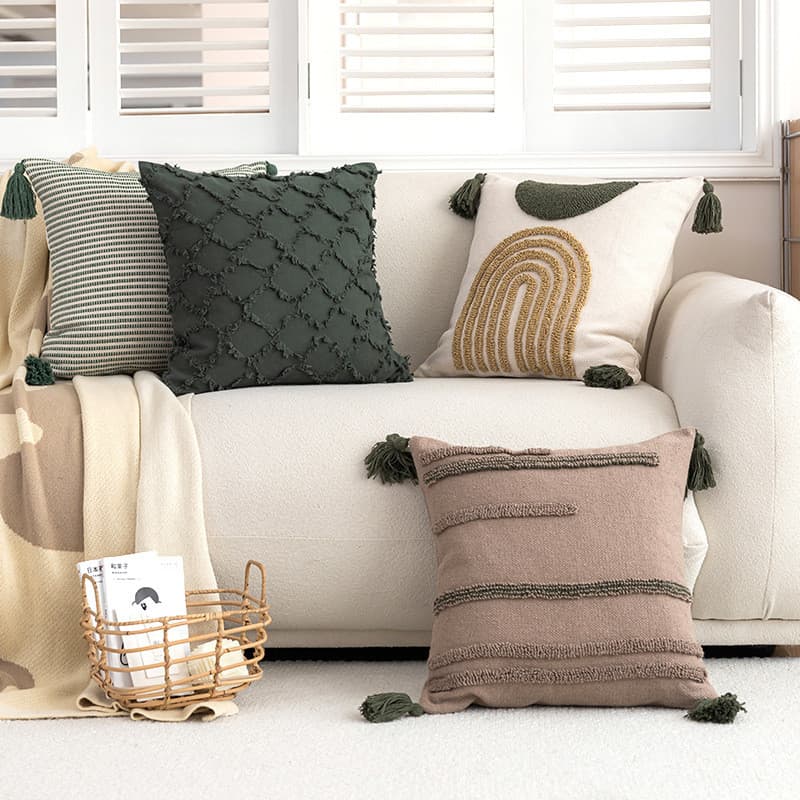 Conjunto de capas de almofada modernas e minimalistas para sofá, escritório, conjunto de almofadas grandes, almofada par