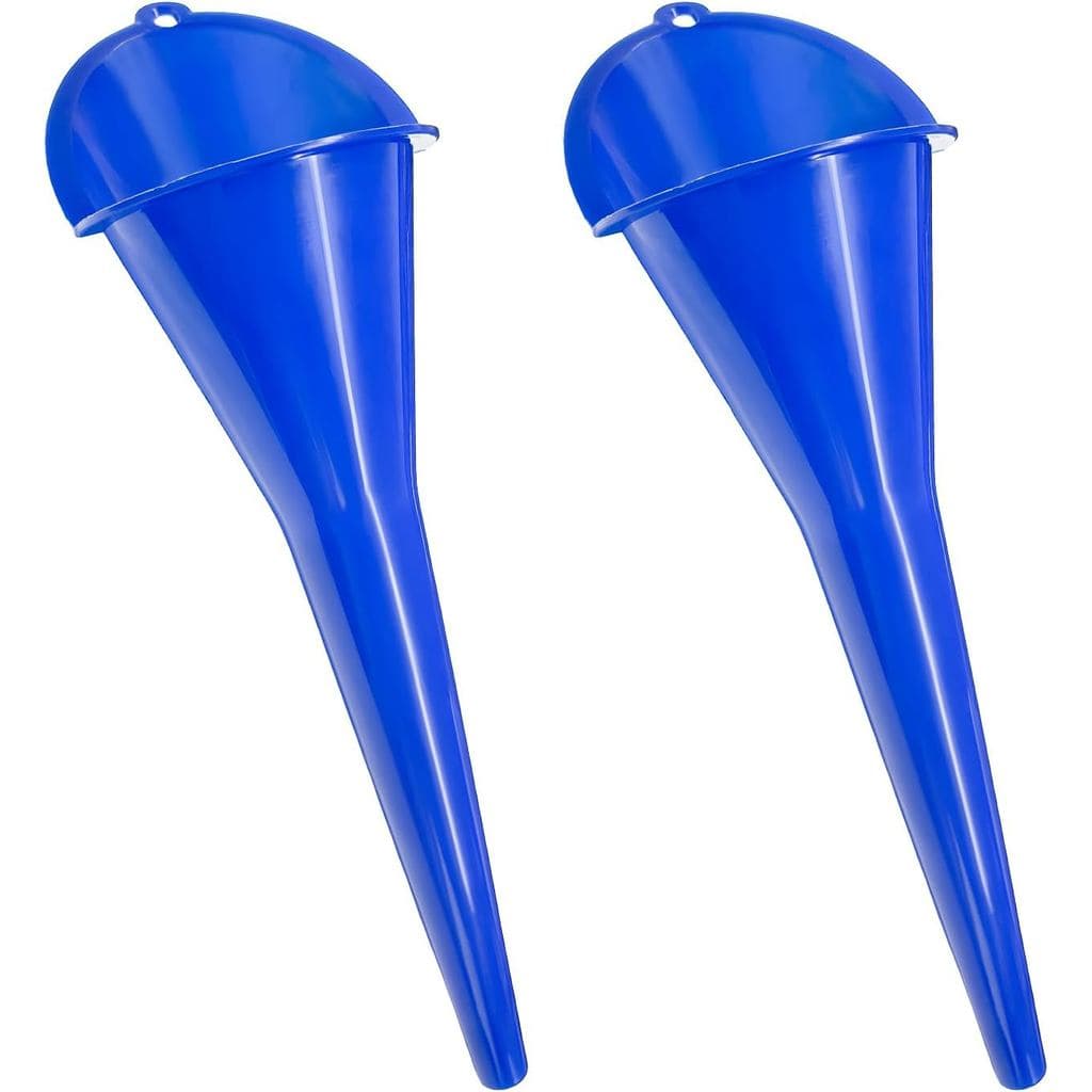 2 PCS Funil de Óleo, Funis de Plástico Multiuso de Pescoço Longo para Automóveis, Funis Universais à Prova de Derramamen