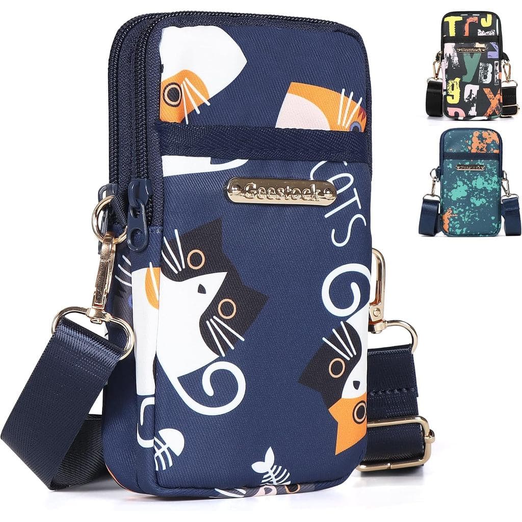 Bolsa Transversal Leve e Pequena Geestock para Mulheres, Bolsa para Celular, Pochete de Viagem, Bolsa de Ombro para Corr