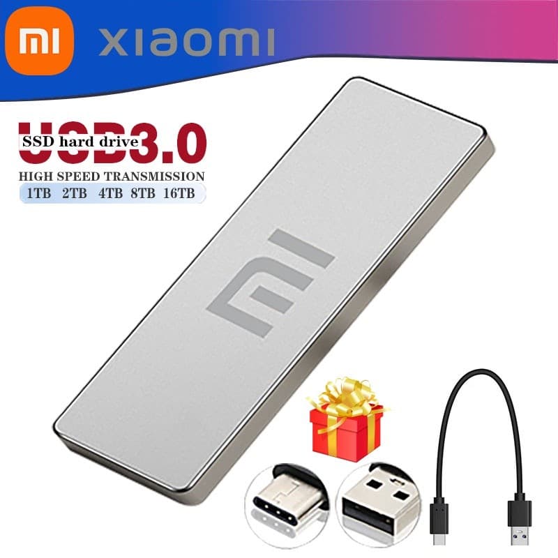 🔥🔥Disco Rígido Externo HD 16TB 30TB SSD 8TB 4TB USB 3.1 Tipo C Interface De Alta Qualidade 1TB 2TB