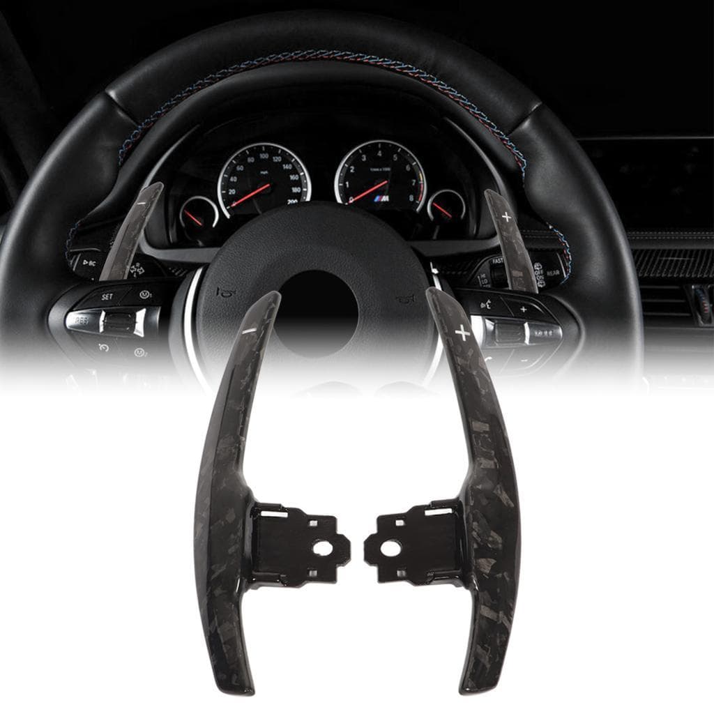 Extensão forjada de fibra de carbono competição paddle shifters conjunto de substituição para f-chassis f20 f22 f30 f32