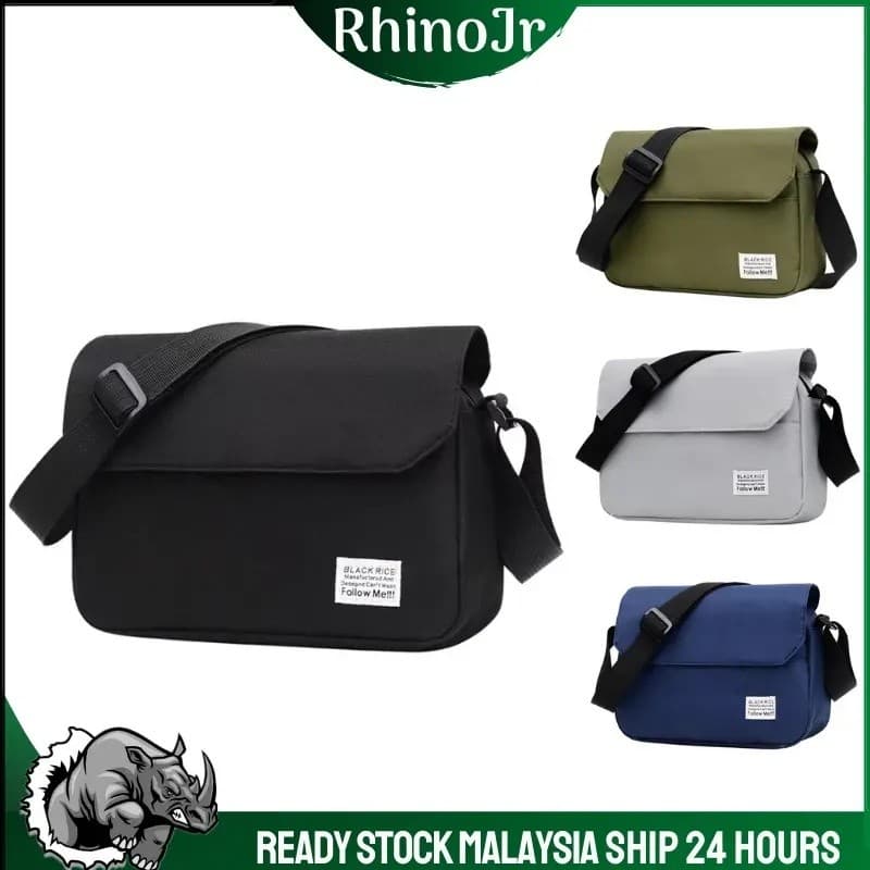 B122 Rhinojr01 Bolsa Casual de Qualidade para Homens, Bolsa Tiracolo, Bolsa Mensageiro, de Ombro, Transversa