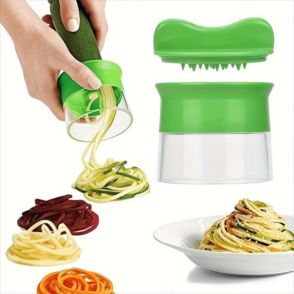 Fatiador De Vegetais INTREE , Espiral De Frutas Portátil Ajustável , Espiralizador De Alimentos Multifuncional
