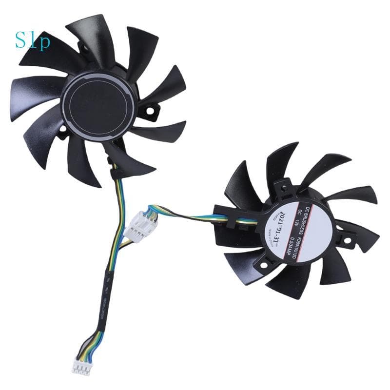 Slp 75mm 2 95 Polegadas FD8015U12D Placa Gráfica Ventilador VGA Resfriamento 4Pin 12V Coolers Para GTX1660Ti RTX2060