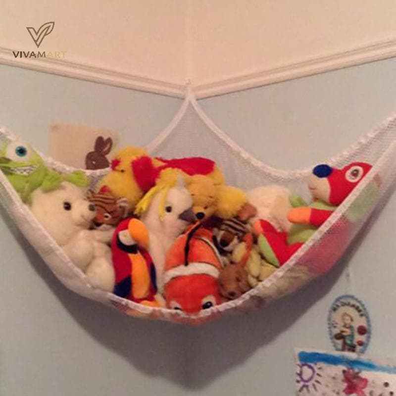 Vivamart Brinquedos Para Quarto Infantil Hammo Net De Pelúcia Organizar Suporte De Armazenamento