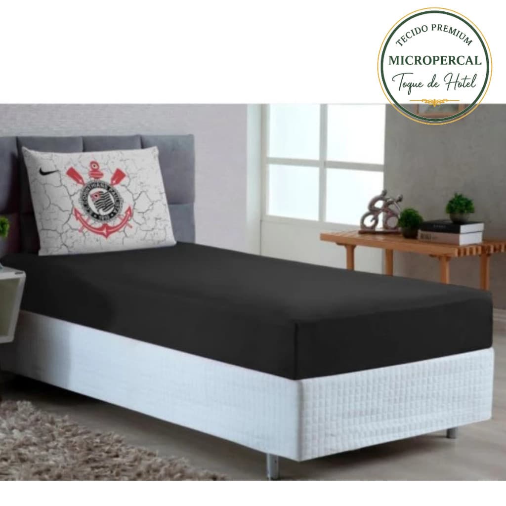 Kit Lençol Solteiro 2 PCs Times - Mais estilo e emoção para o seu quarto