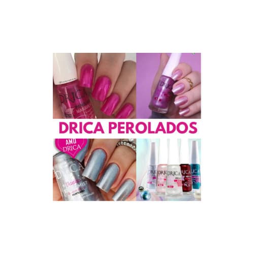 Kit C/8 Esmaltes Drica Perolado - 8ml