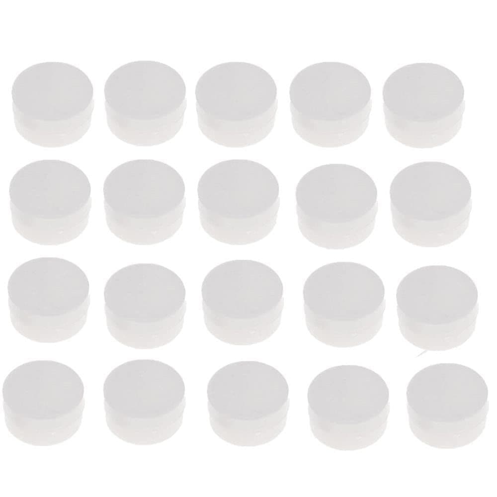 20 Peças de Anéis de Plástico Brancos para Chocalhos e Brinquedos de Pelúcia (20mm) - Acessórios para Reparo e Fixação d