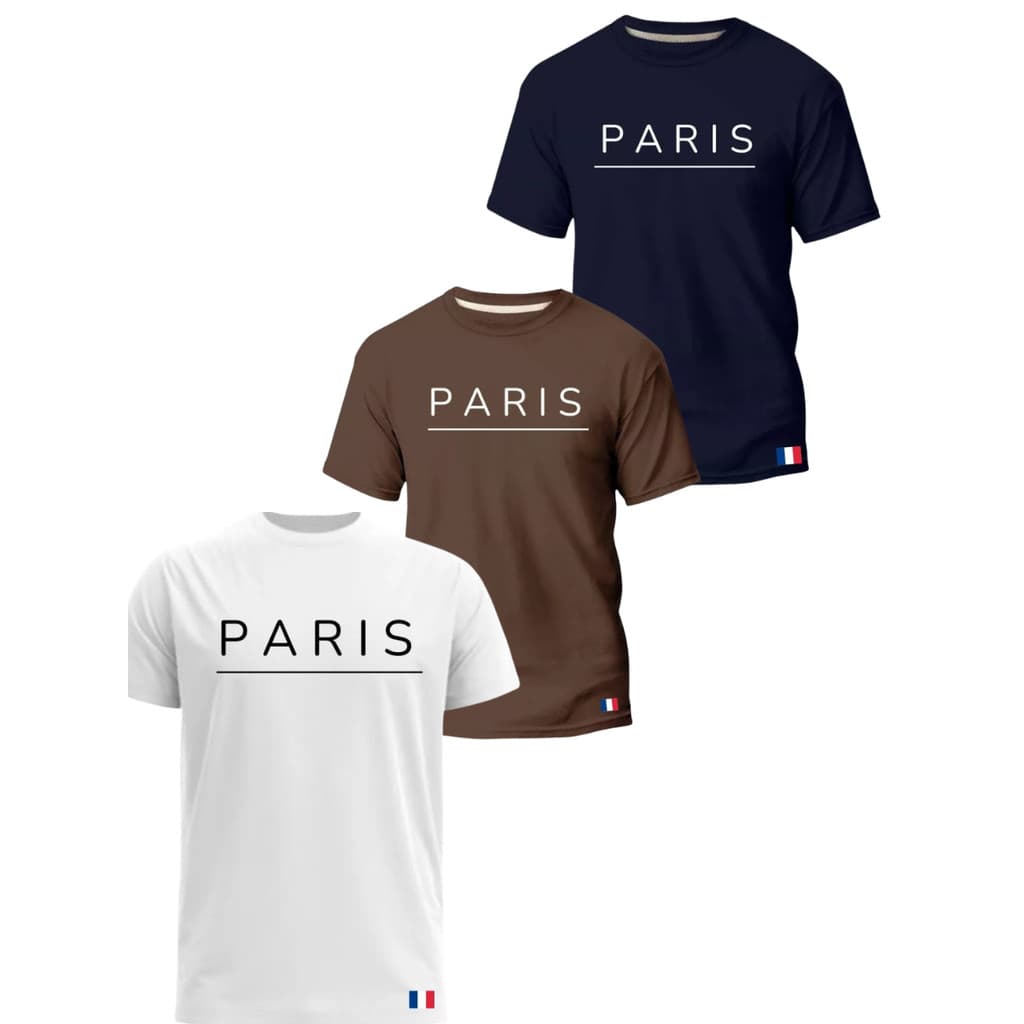 Kit 3 Camisetas Masculinas 100% algodão gola redonda estilosa moda masculina bblusas basicas kit