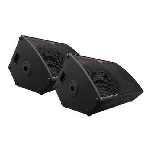 Kit com 2 Caixas para Retorno Monitor de Palco 12" 2 Vias Gabinete Vazio Para Montagem de Áudio Profissional