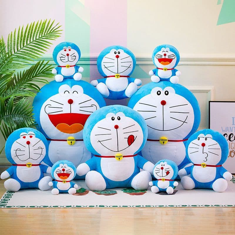 Brinquedo de pelúcia bonito Tinkerbell gato boneca ragdoll presente de aniversário menina Doraemon boneca travesseiro ra