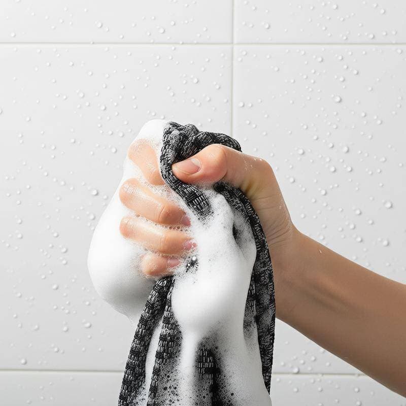 Piqning Dupla Face Ba Purificador Estendido Esfoliante Pano Resistente A Odor Escova De Banho Para Chuveiro Cuidados Com