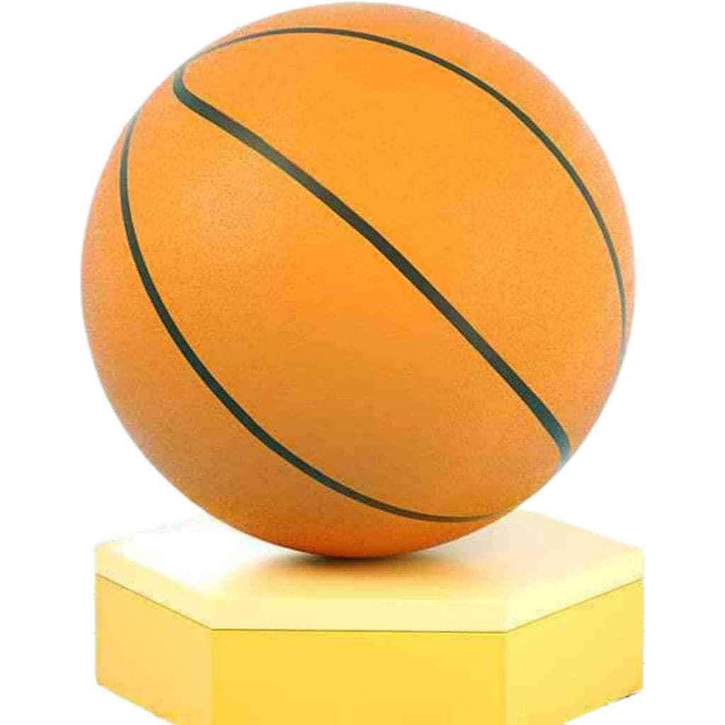Bola de raquete silenciosa interior silencioso exercício de basquete bola de esponja elástica bola de couro do plutônio