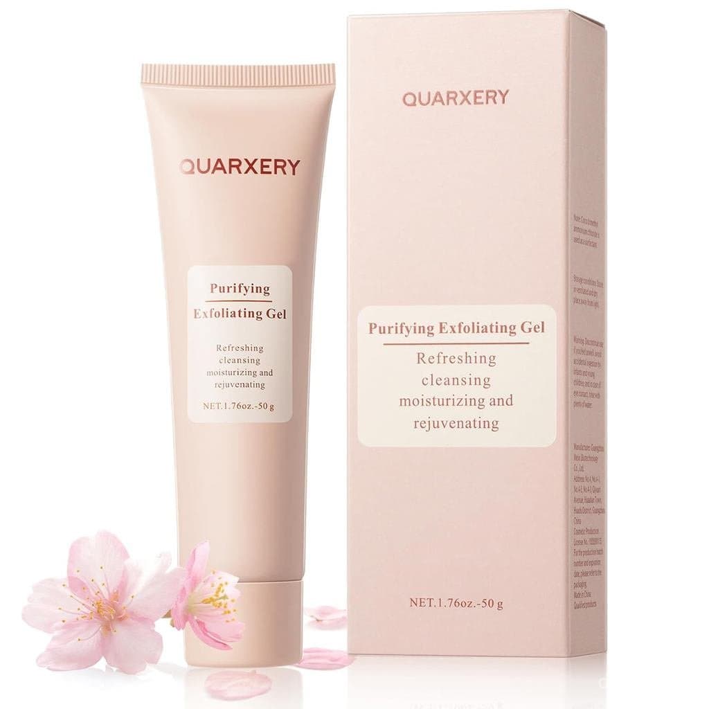Gel Esfoliante Purificante: Esfoliante Facial para Limpeza - Gel Esfoliante Quarxery para Lavagem do Rosto para Todos os