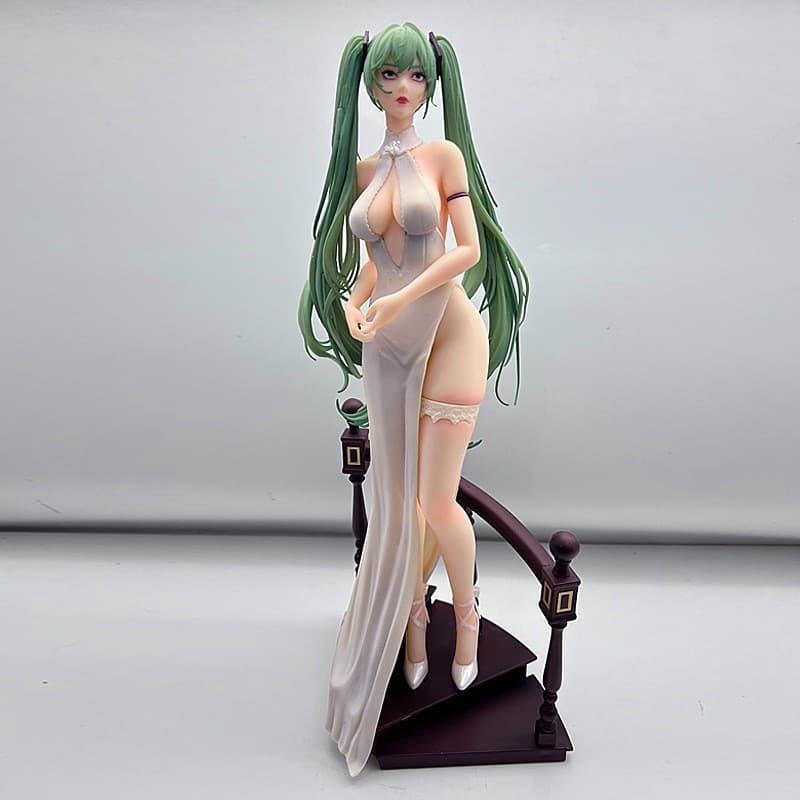 Hatsune Miku GK Cabelo Verde Princesa Hatsune Anime Figura Bidimensional Linda Estátua de Menina Enfeites Atacado
